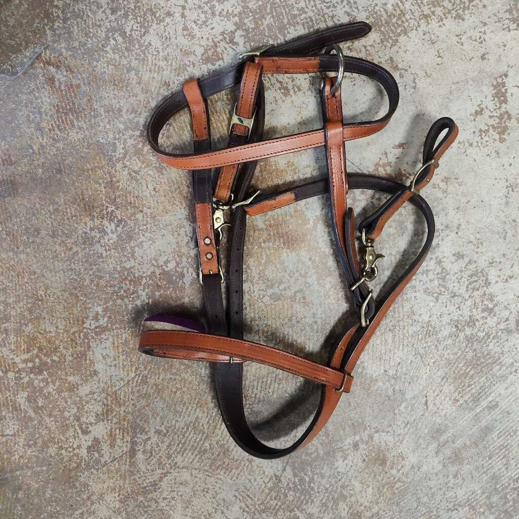Trail bridle- harness leather
