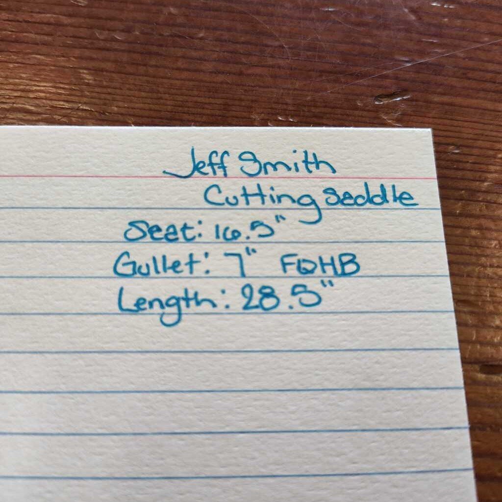 Cutting saddle- Jeff Smith
