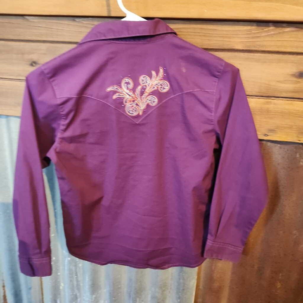 Long sleeve snap front