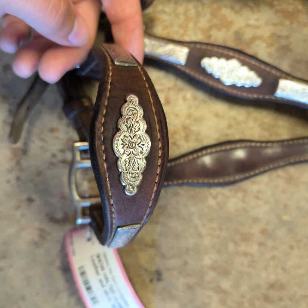 Leather and silver