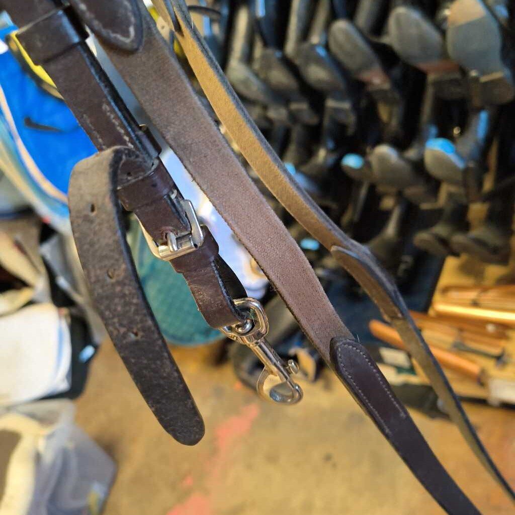 Leather and elastic