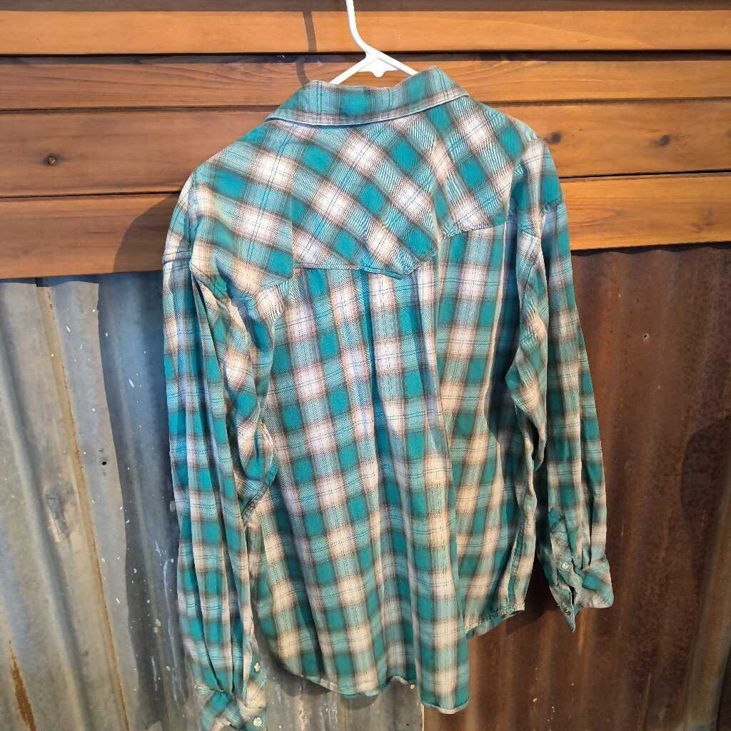 long sleeve flannel- mens