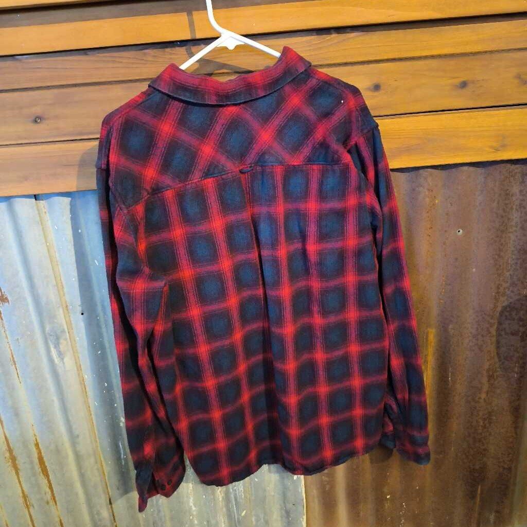 long sleeve flannel- mens