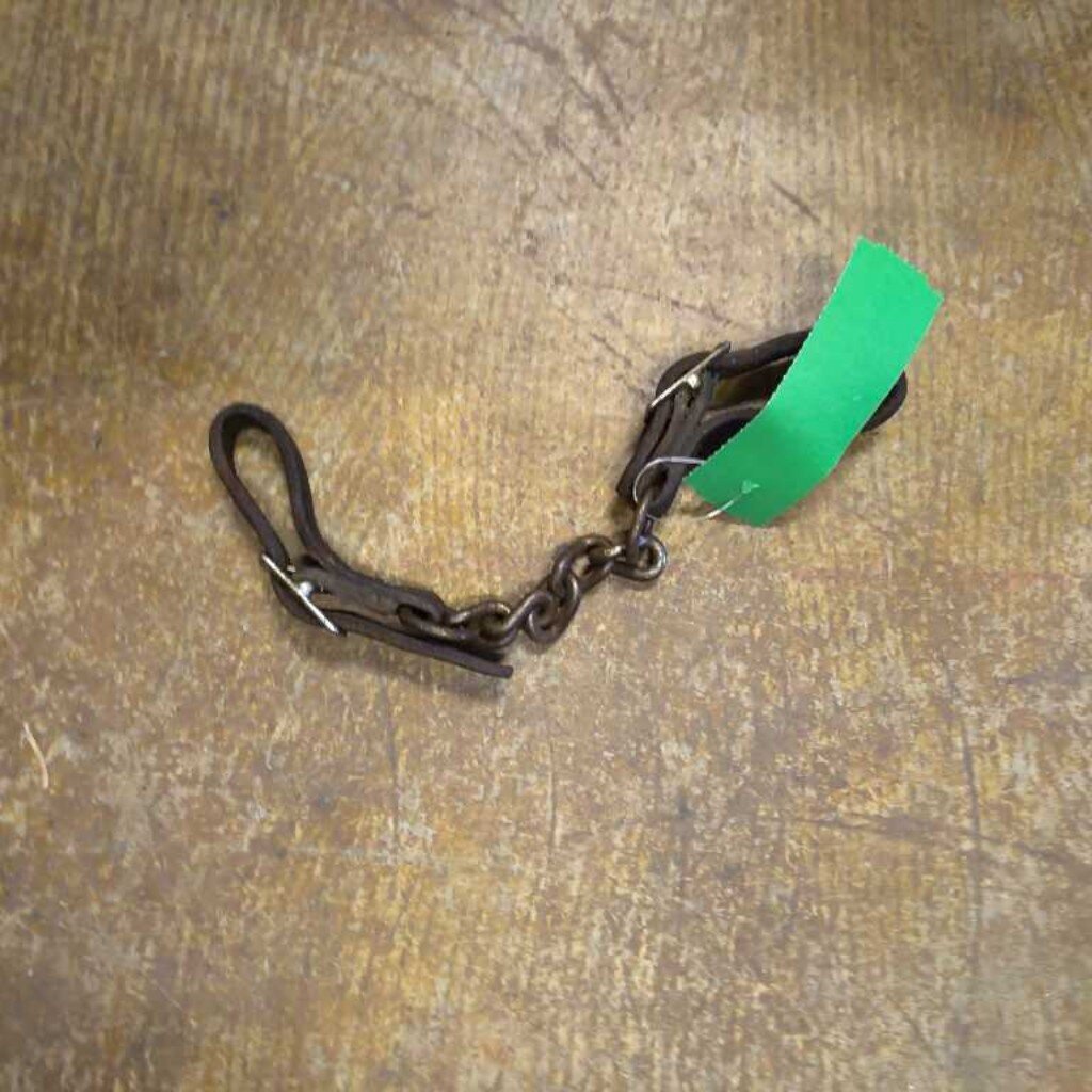 leather and chain