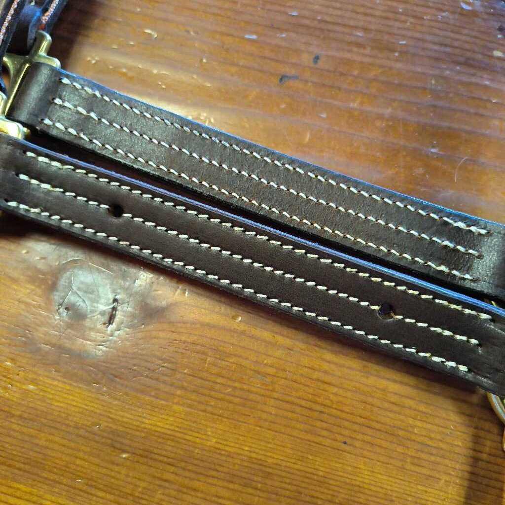 Leather and rope correction halter