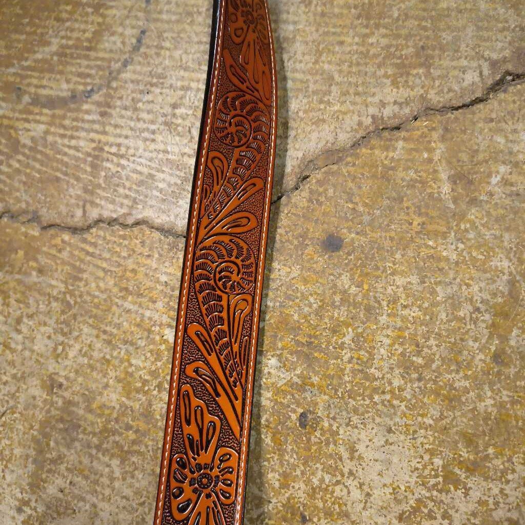 Leather/floral