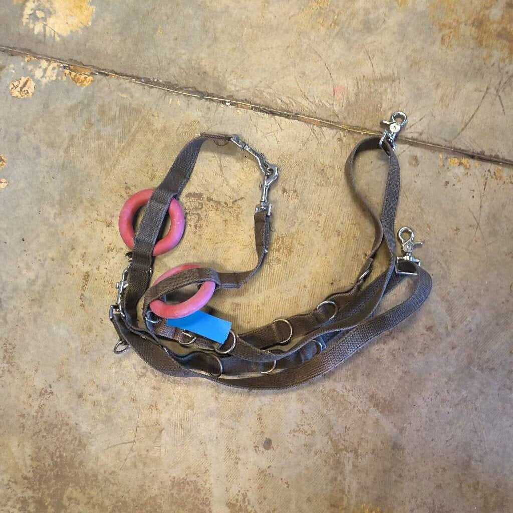 Rubber donut side reins