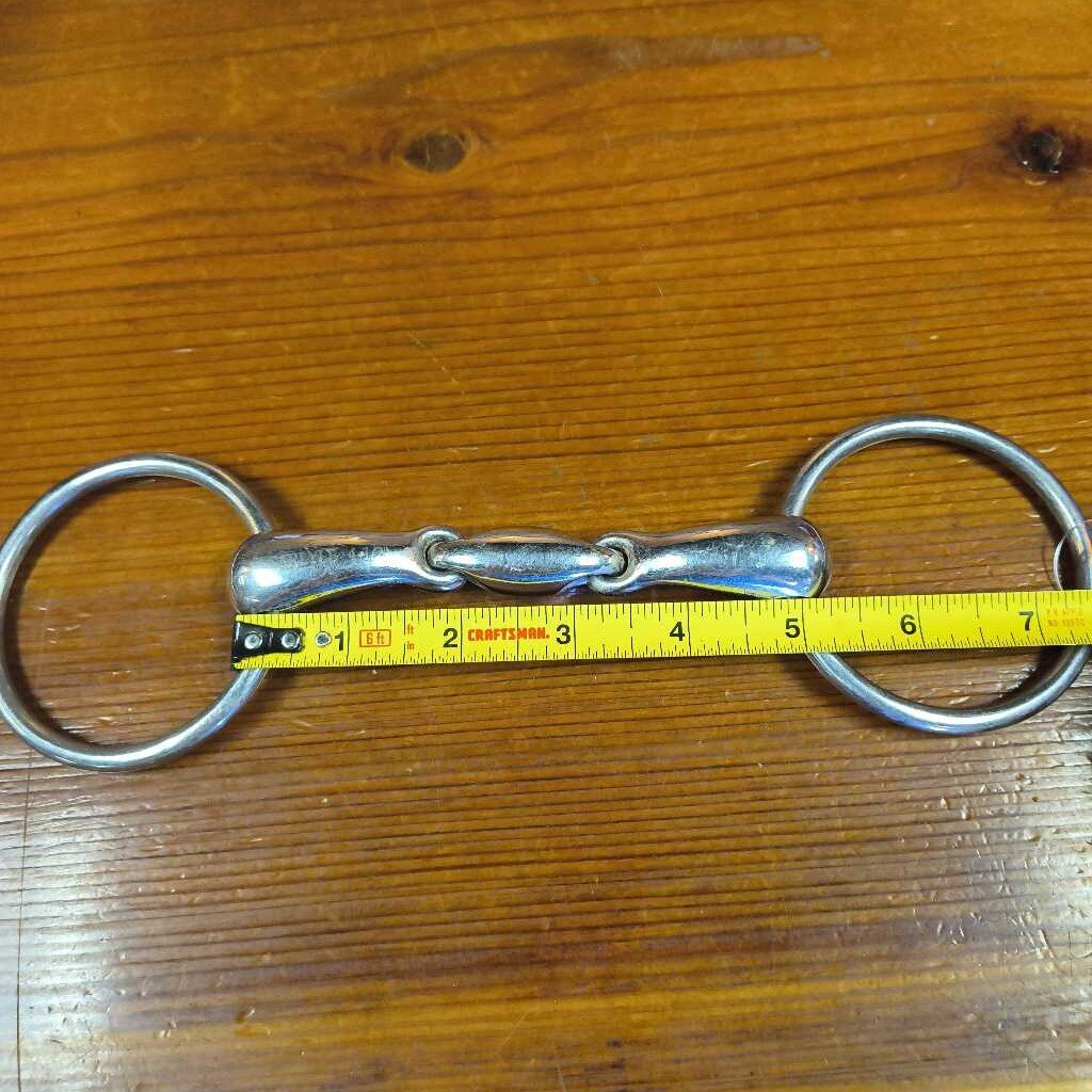 Loose ring 3 piece snaffle