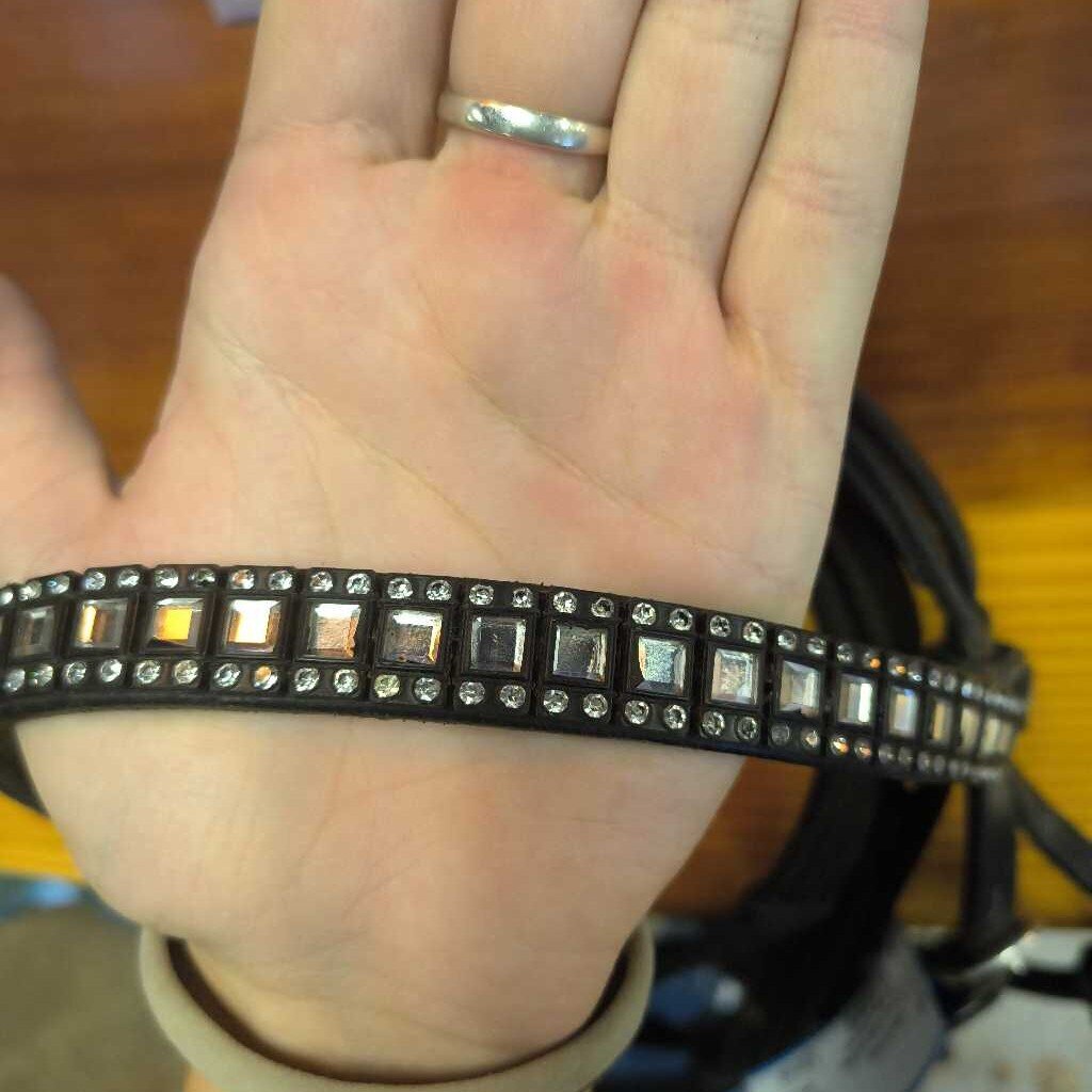 padded and bling Dressage bridle