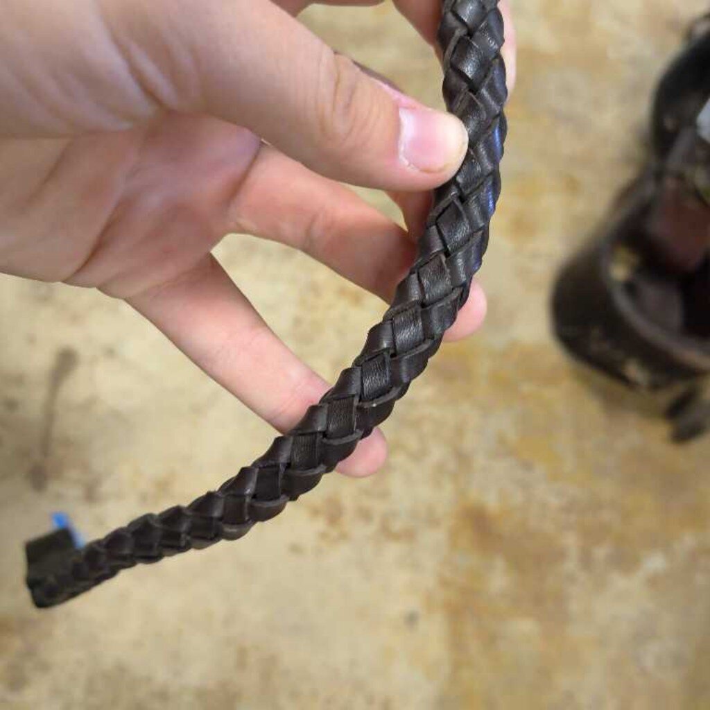 Round braided browband