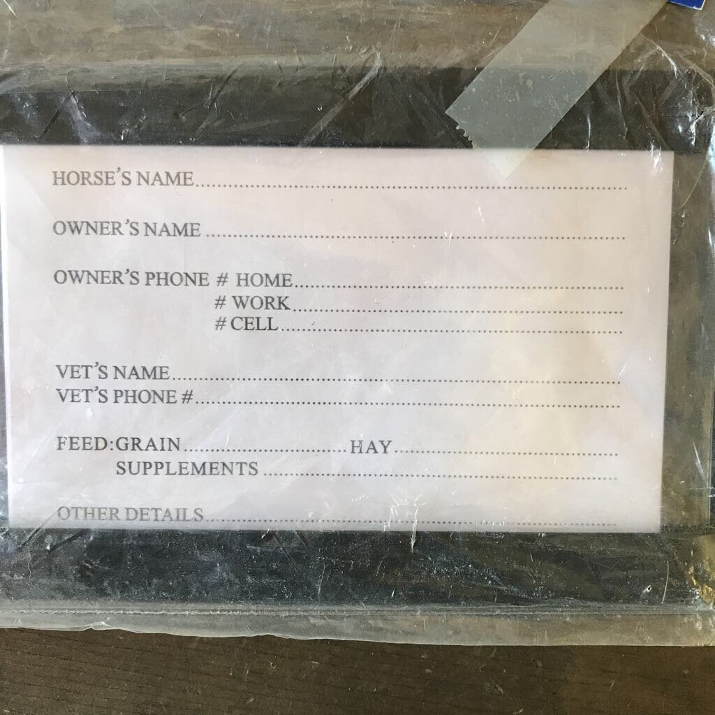 Stable Stall Plaques