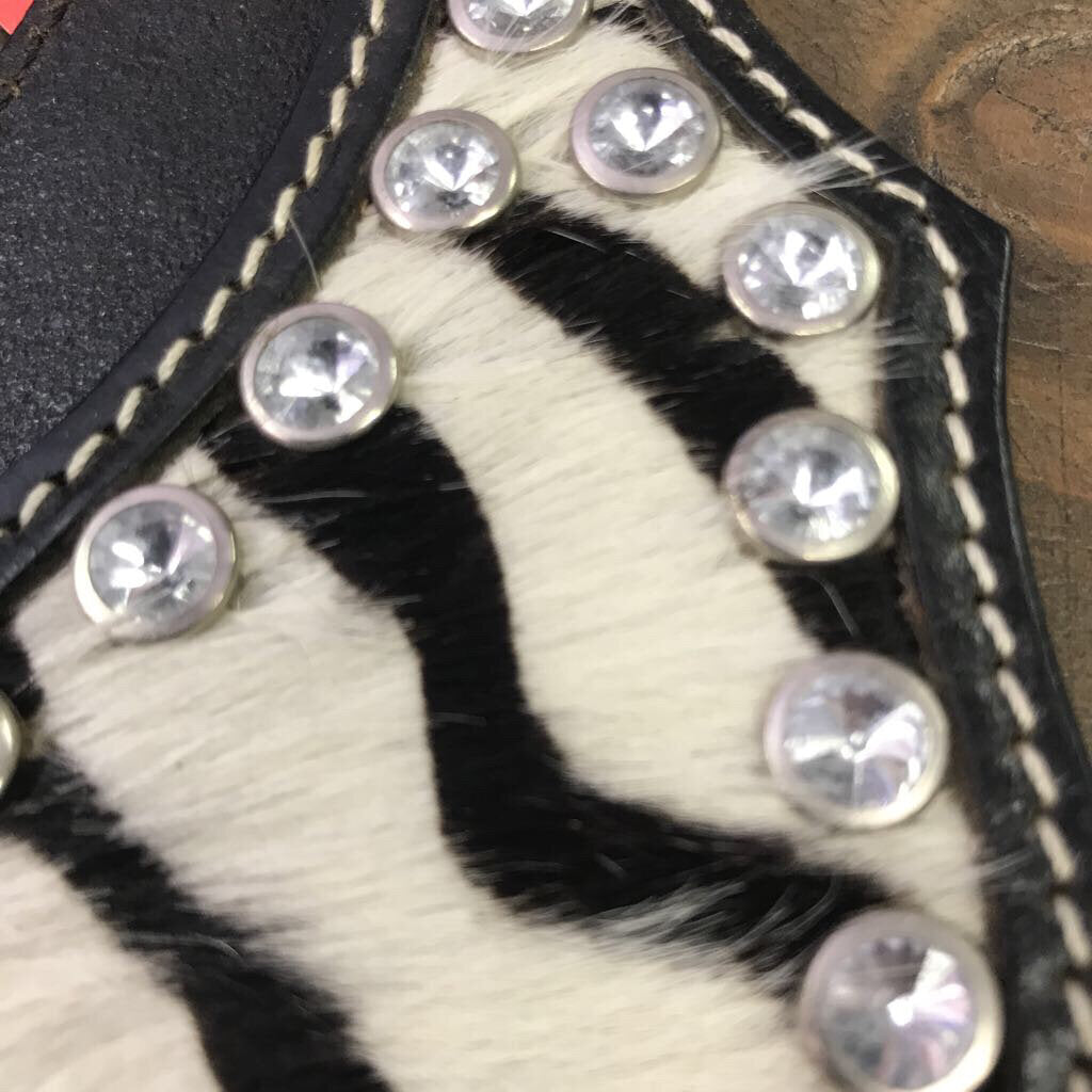 Spur Straps Zebra on hide