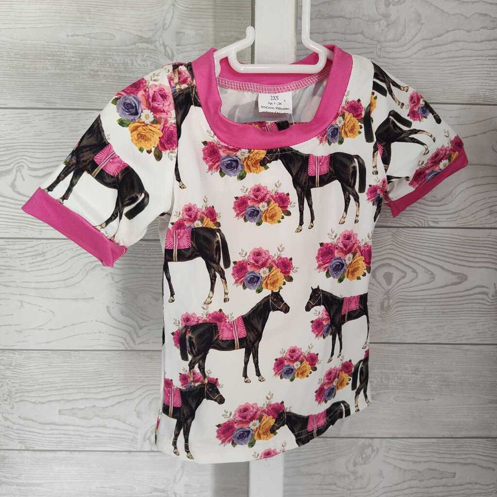 Floral Horse Print
