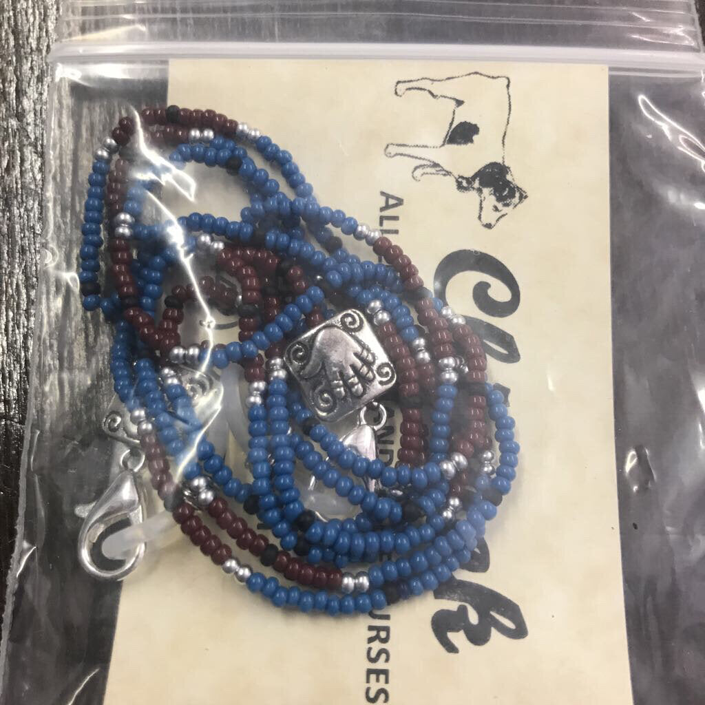 Beaded eyeglass keepers