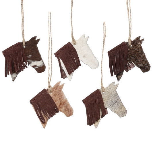 Cowhide Christmas Ornments