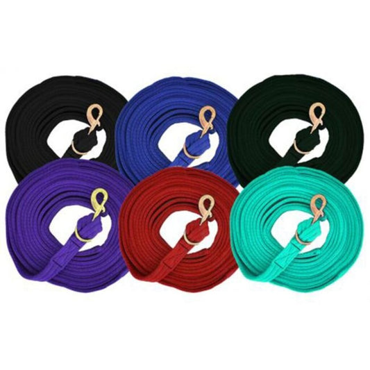 Flat Cushion Lunge Line with Removable Brass Snap