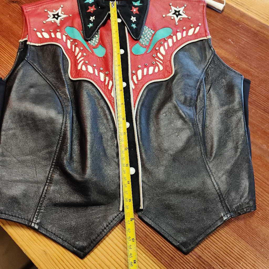 Western Show vest- With Belt and cuffs