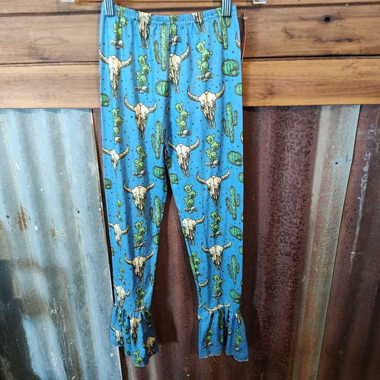 Bell Bottoms Scull And Cactus Bell Boot