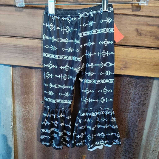 Bell Bottoms Aztec- Black