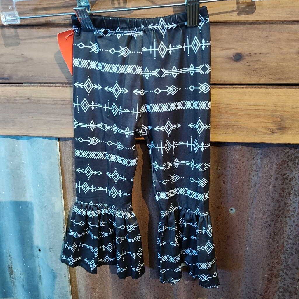 Bell Bottoms Aztec- Black