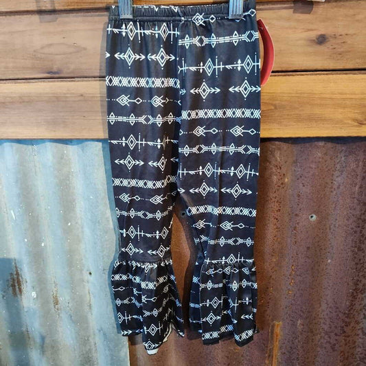 Bell Bottoms Aztec- Black