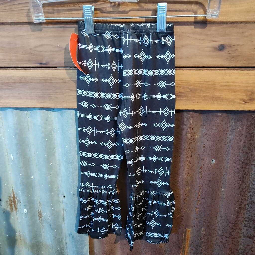 Bell Bottoms Aztec- Black