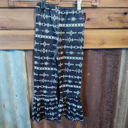 Bell Bottoms Aztec- Black