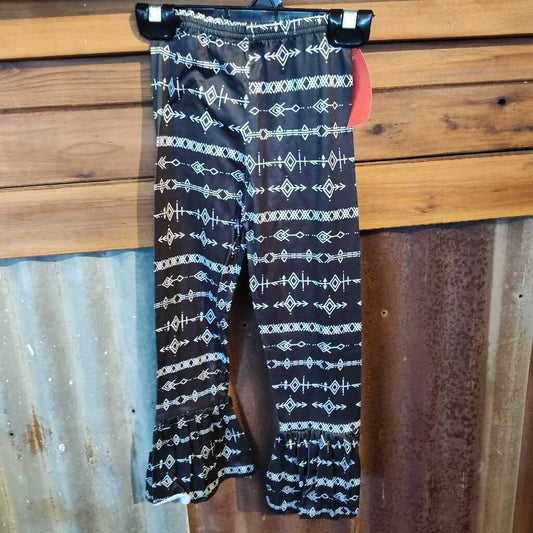 Bell Bottoms Aztec- Black
