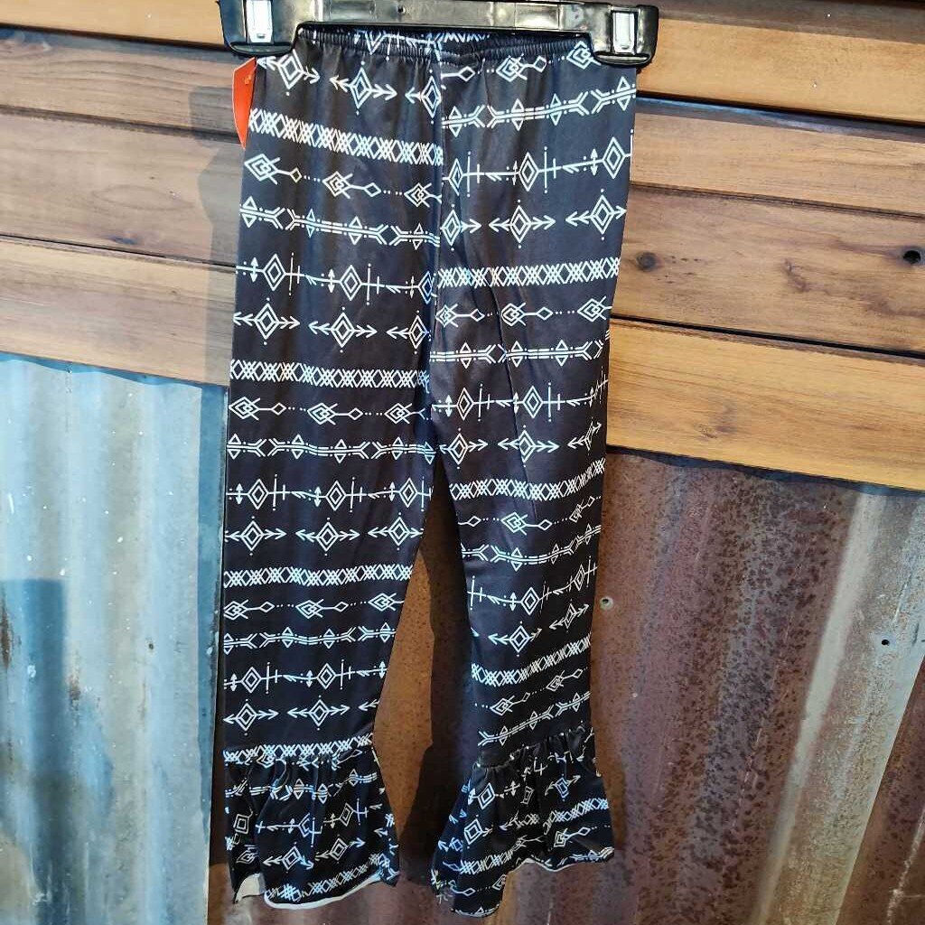 Bell Bottoms Aztec- Black