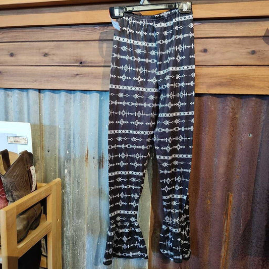 Bell Bottoms Aztec- Black