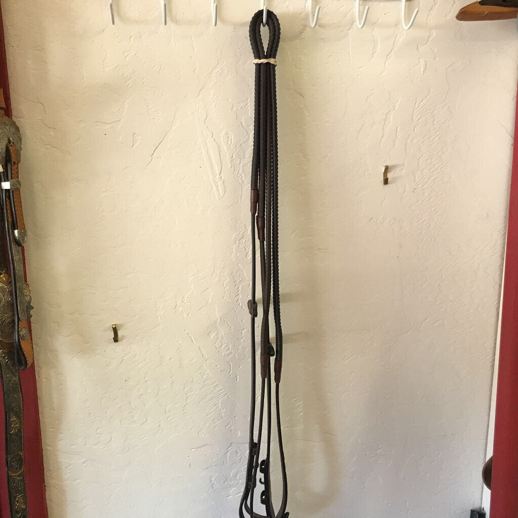 soft rubber and leather with martingale stoppers