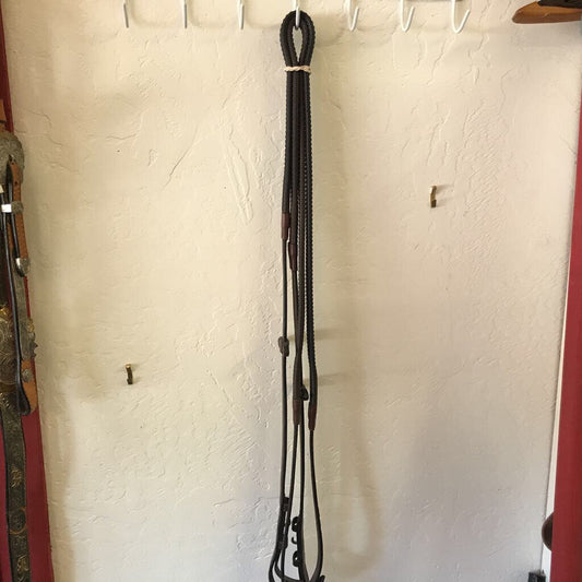 soft rubber and leather with martingale stoppers