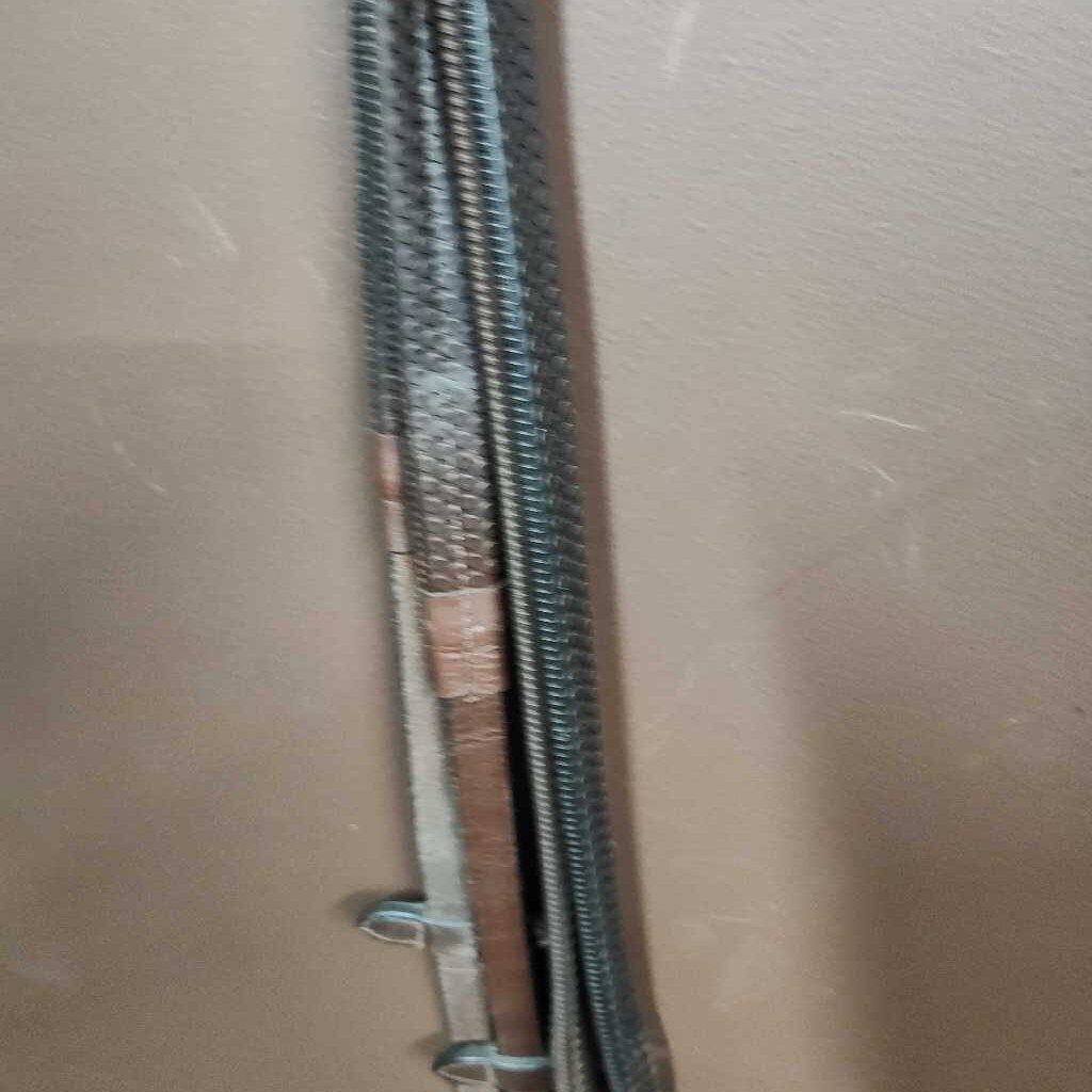 soft rubber and leather with martingale stoppers