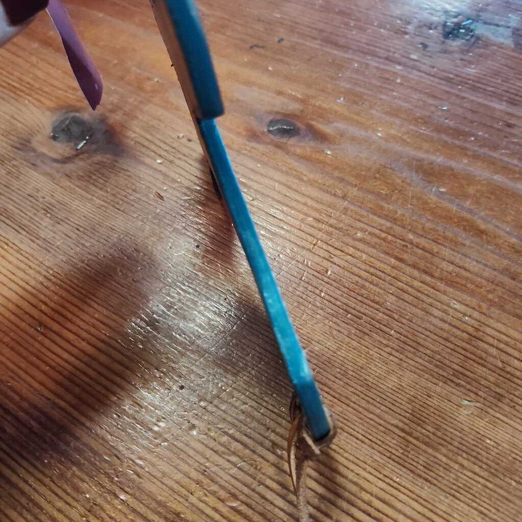 Saddle Charm- leather cross