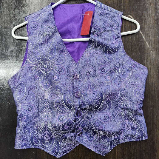 Show Vest Purple Paisley