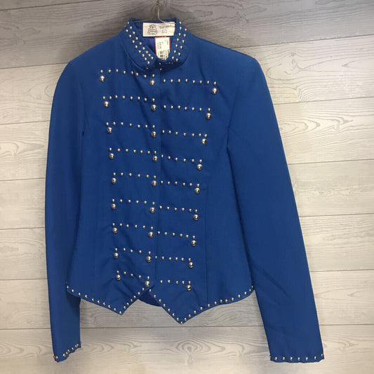Western Show Blue W/ Silver Dots