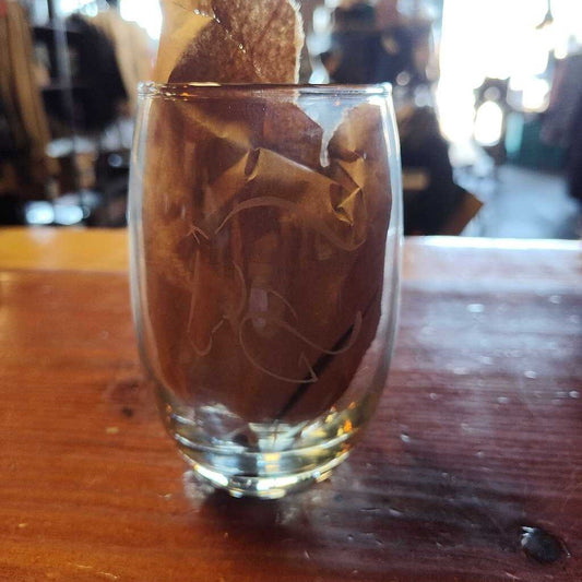 Wine Glass- jumping horse