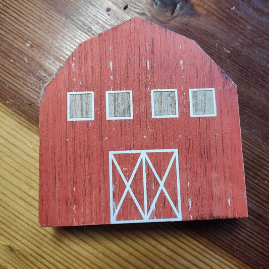 small wooden barn