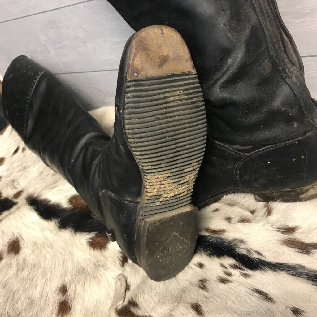 Dress boots- with toe cap-Ostrich tops- custom