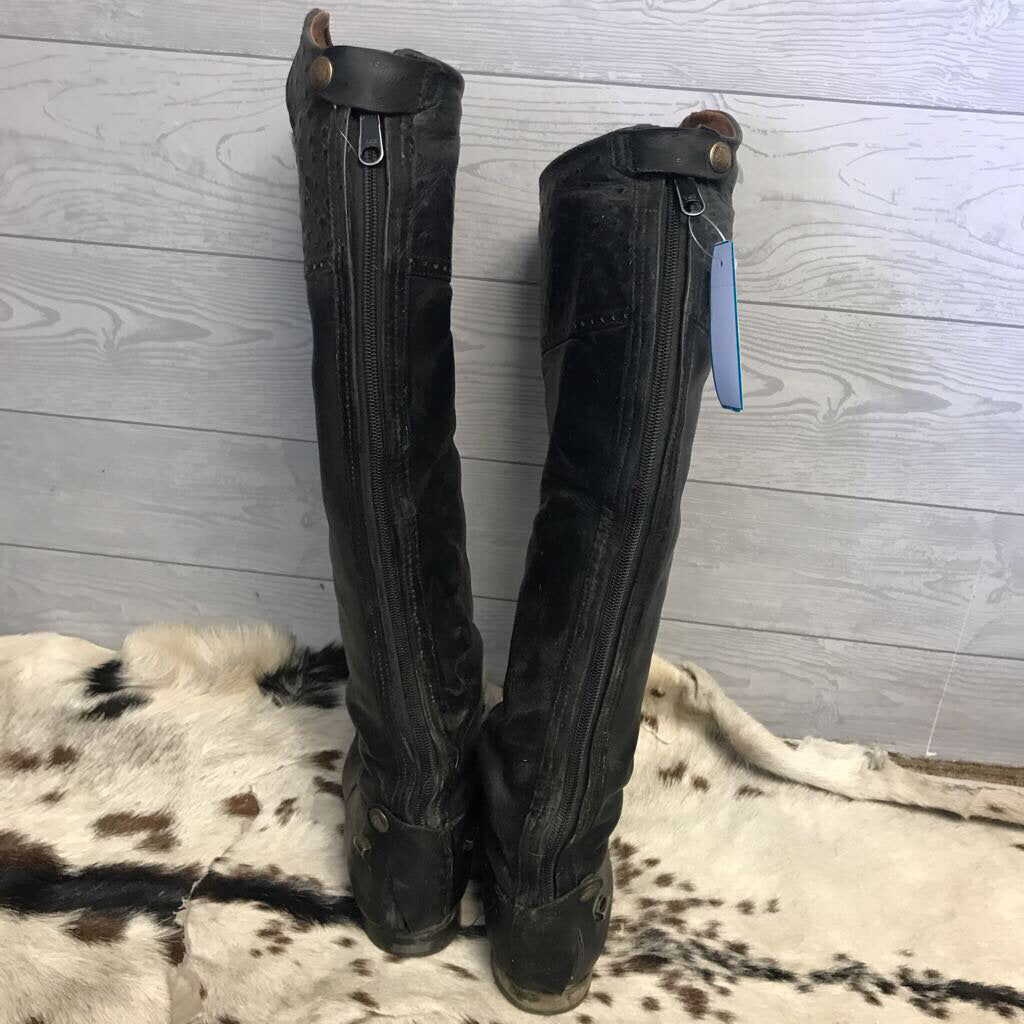 Dress boots- with toe cap-Ostrich tops- custom