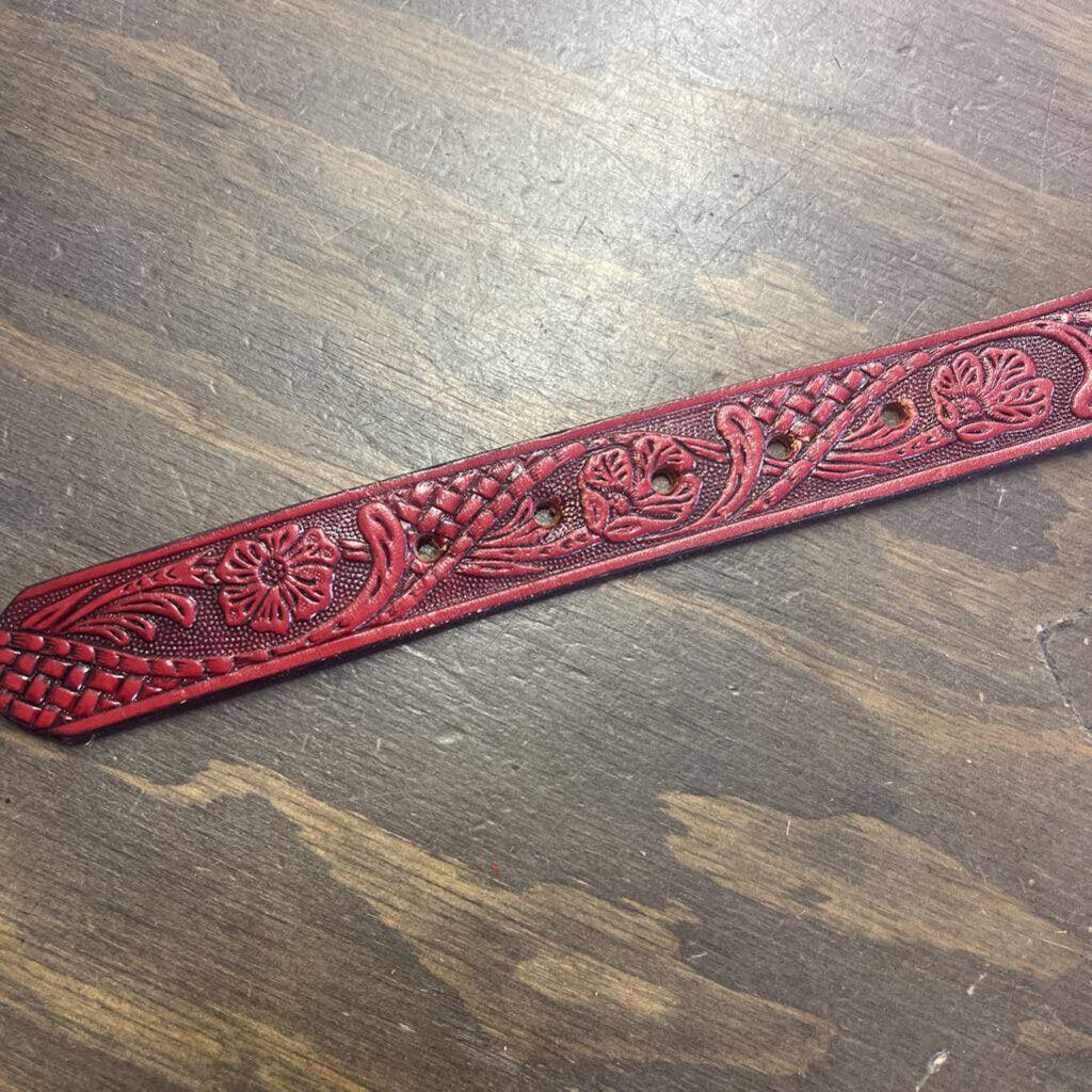 Leather belt-
