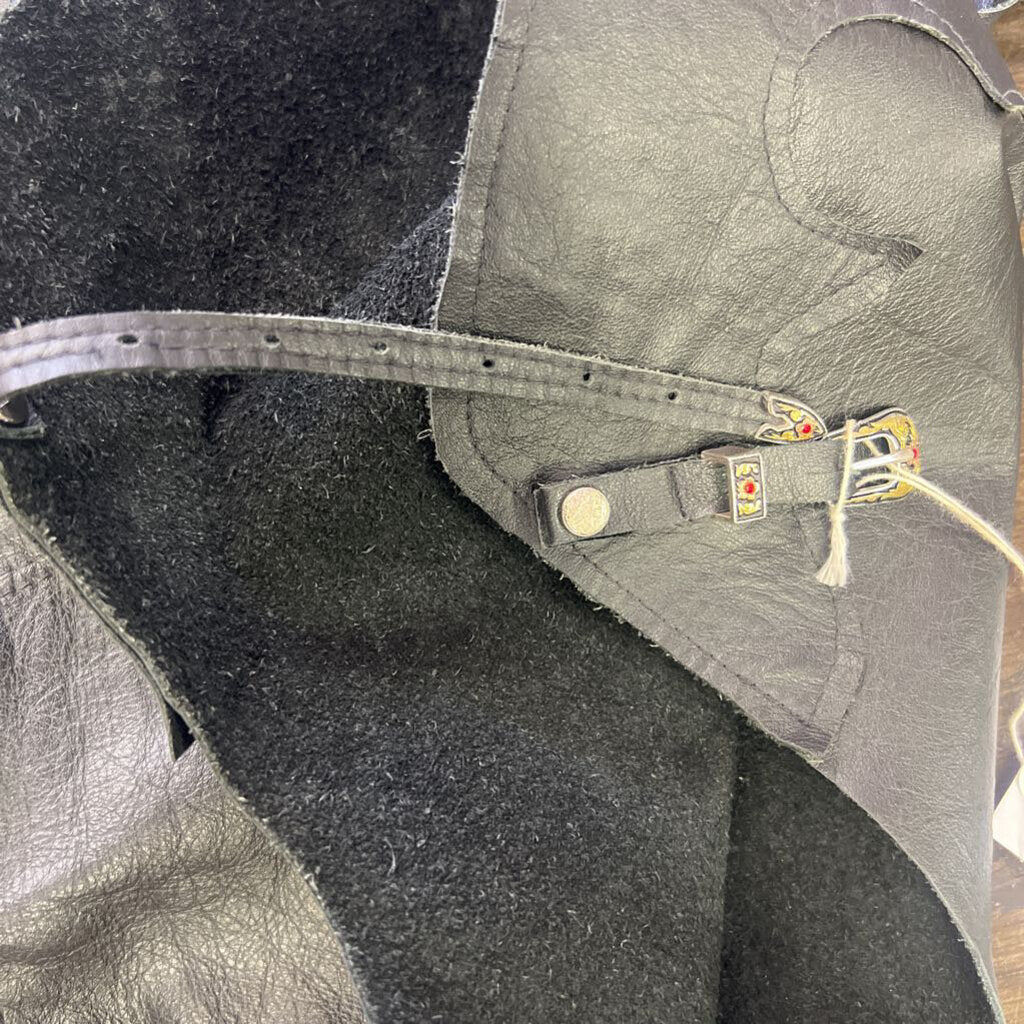 Smooth leather- youth chaps