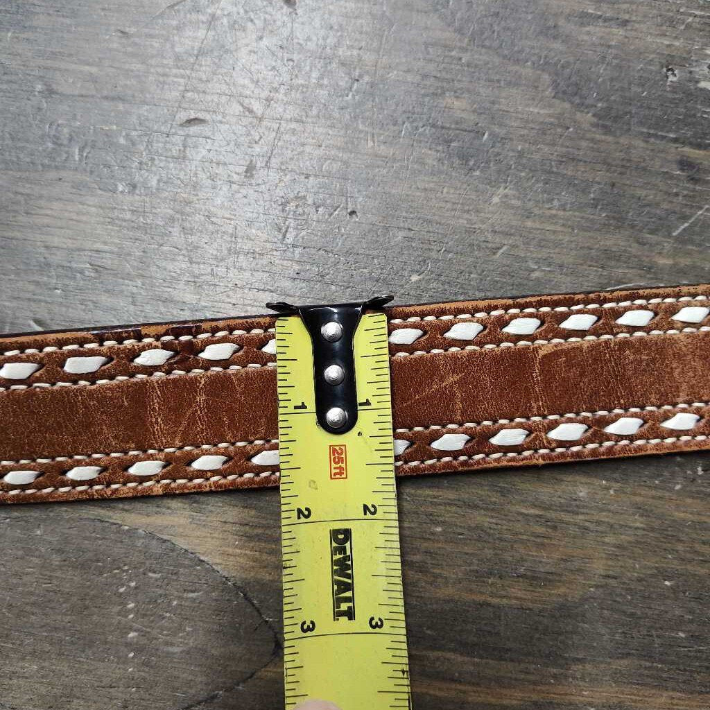 Smooth leather & buck stitch