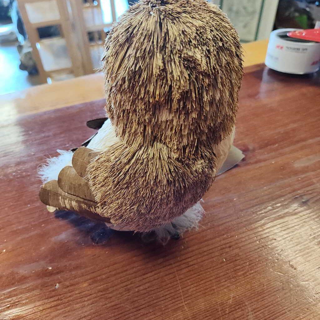 Owl decor- natural fiber
