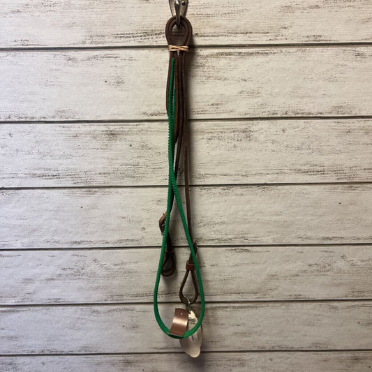 Rubber and leather reins