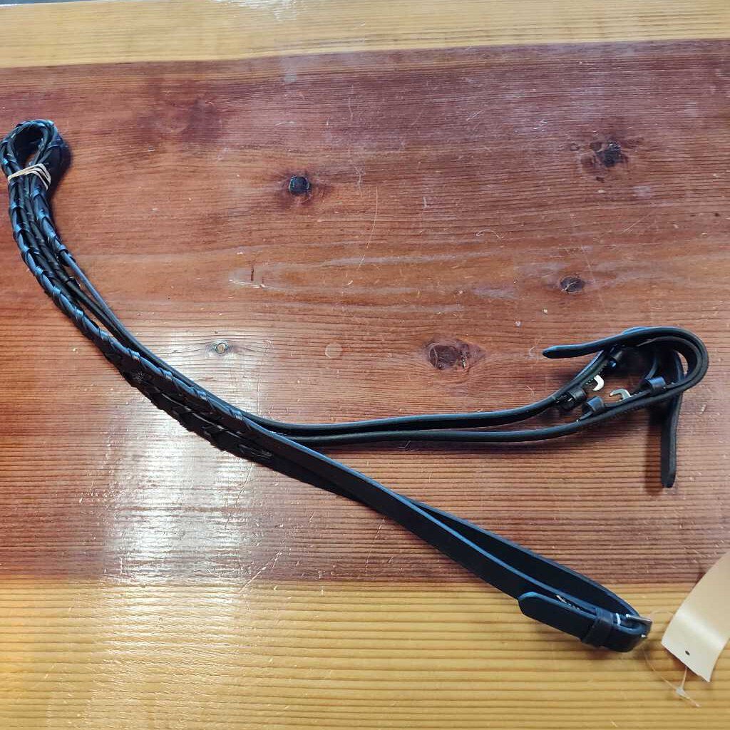 Braided english reins