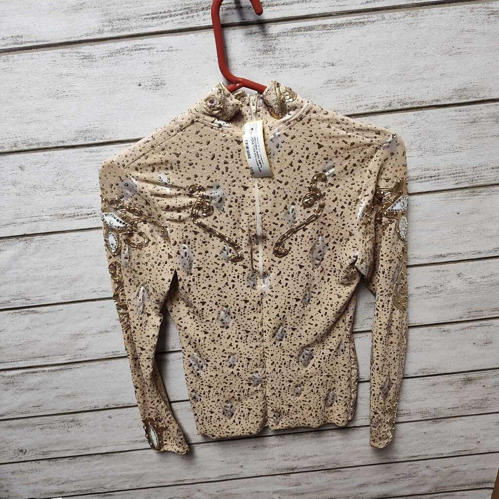 Back zip gold