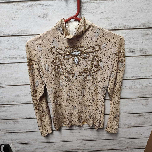 Back zip gold