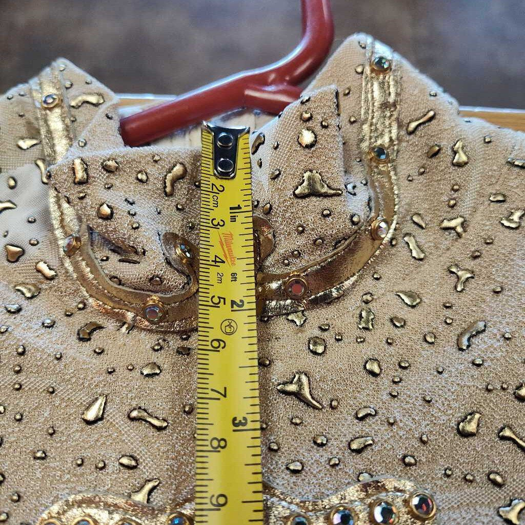 Back zip gold