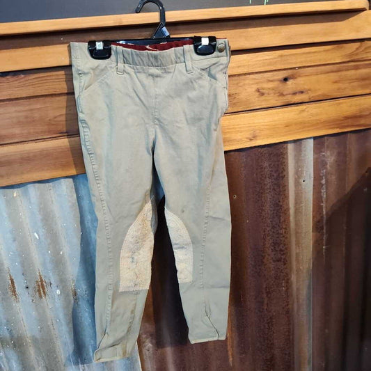 Side zip- knee patch breeches